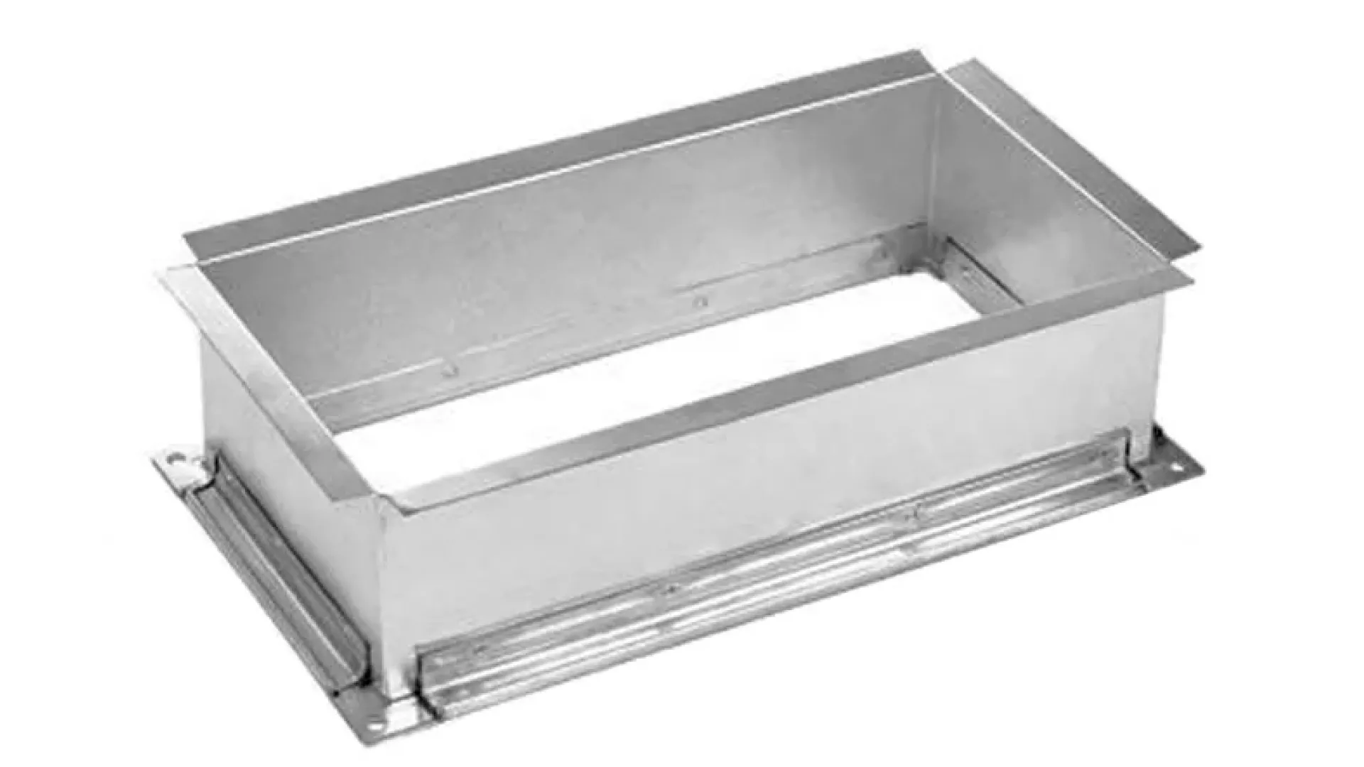 Врезка воздуховода, прямоугольная  1200 мм х 1200 мм х 1 мм оцинкованная сталь прямая